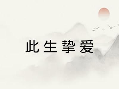 此生挚爱