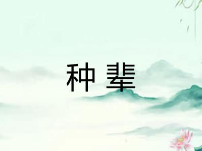 种辈