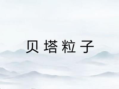贝塔粒子