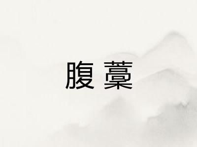 腹藳