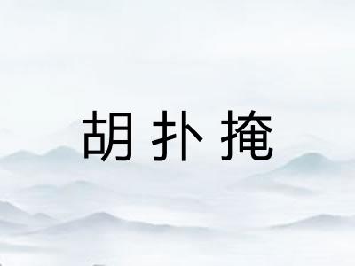 胡扑掩