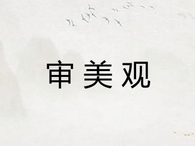 审美观