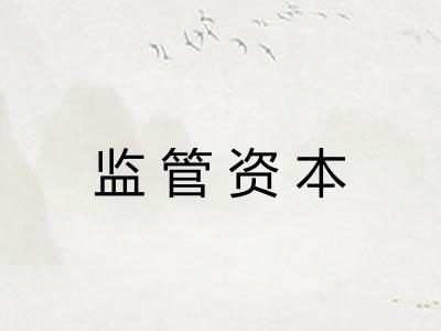 监管资本