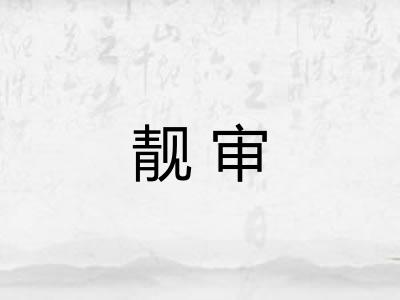 靓审