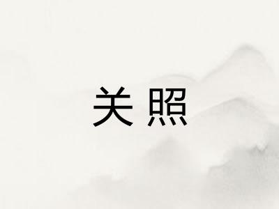 关照