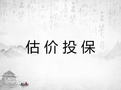 估价投保