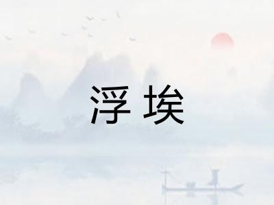 浮埃