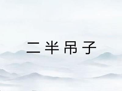 二半吊子