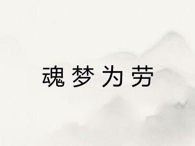 魂梦为劳