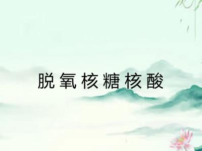 脱氧核糖核酸