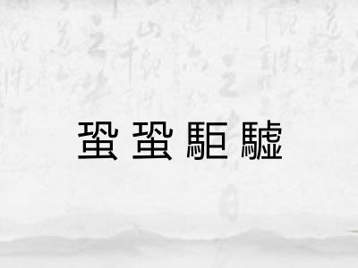 蛩蛩駏驉