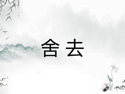 舍去