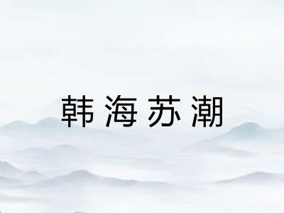 韩海苏潮