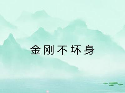 金刚不坏身