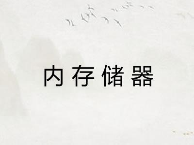 内存储器