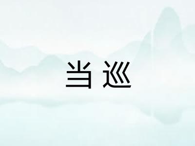 当巡