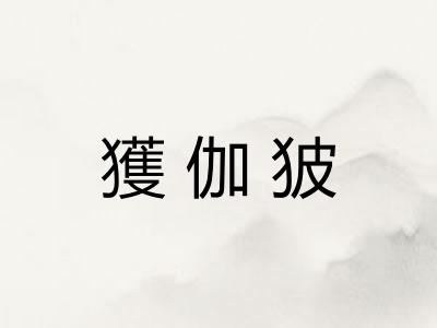 獲伽狓