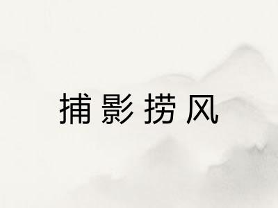 捕影捞风