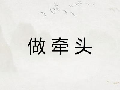 做牵头