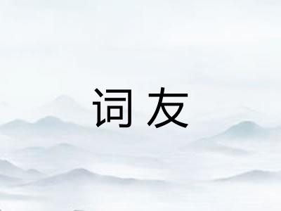 词友