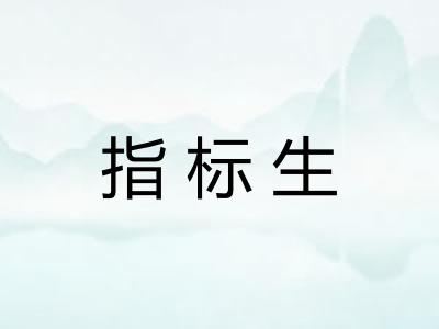 指标生