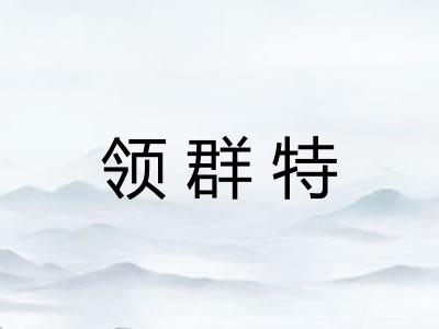 领群特