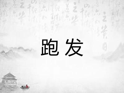 跑发