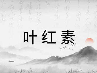 叶红素