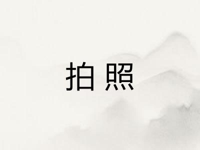 拍照