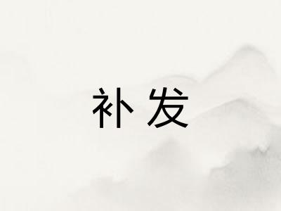 补发