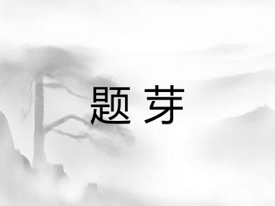 题芽