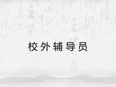 校外辅导员