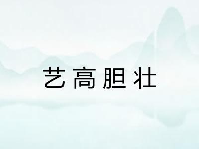 艺高胆壮