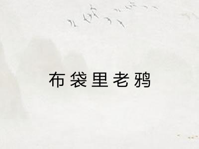 布袋里老鸦