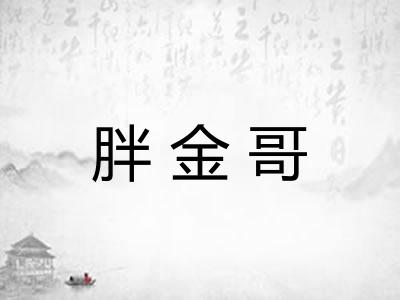 胖金哥