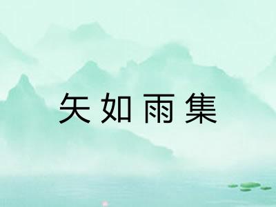 矢如雨集