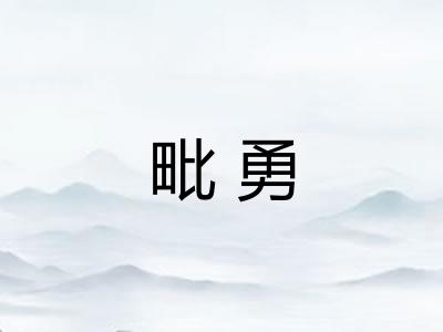 毗勇