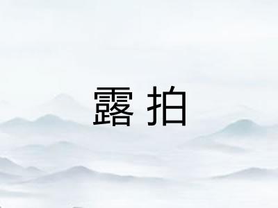 露拍