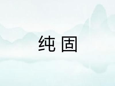 纯固