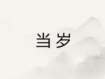 当岁