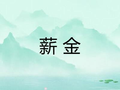 薪金