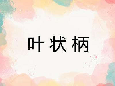 叶状柄