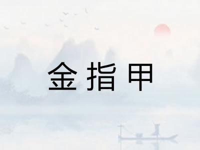 金指甲