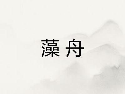 藻舟