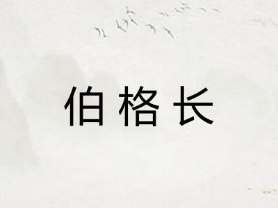 伯格长