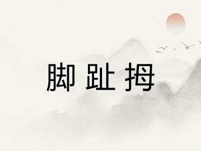 脚趾拇