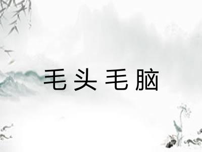 毛头毛脑