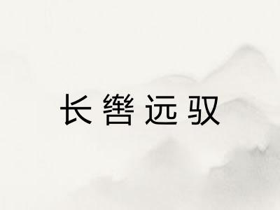 长辔远驭