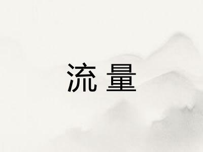 流量