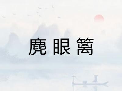 麂眼篱